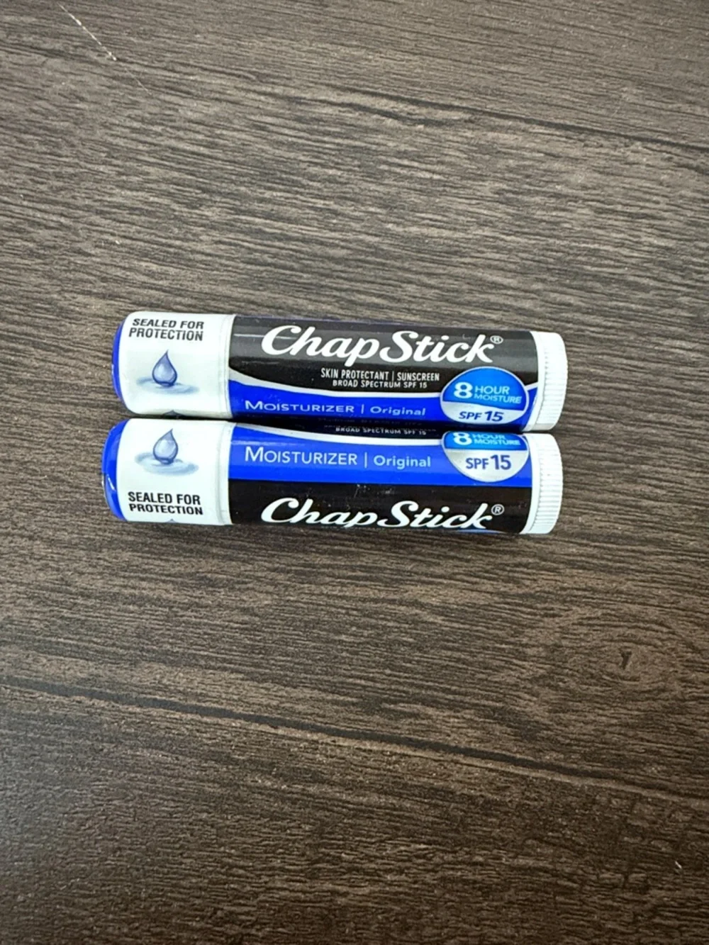 2Pack ChapStick Moisturizer Original Lip Balm SPF 15